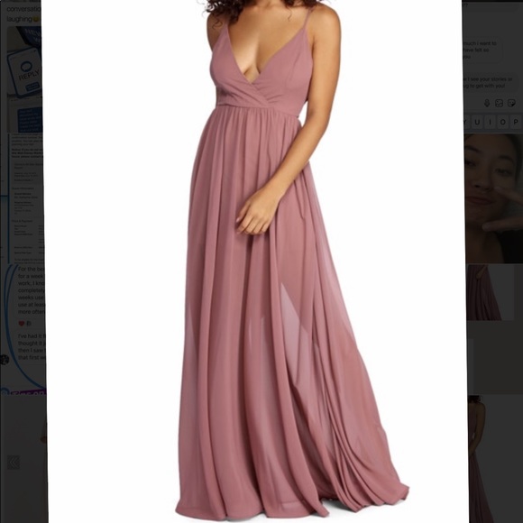 mauve windsor dress